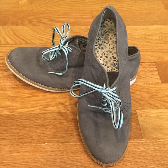 bp Shoes - BP Dove Grey Suede Oxfords